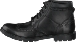 Clarks Curington Rise Blk Smooth Lea