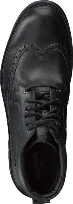 Clarks Curington Rise Blk Smooth Lea -Merrell Shop 60111 42 5