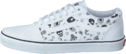 Vans Mn Ward (skull Bandana) White/white