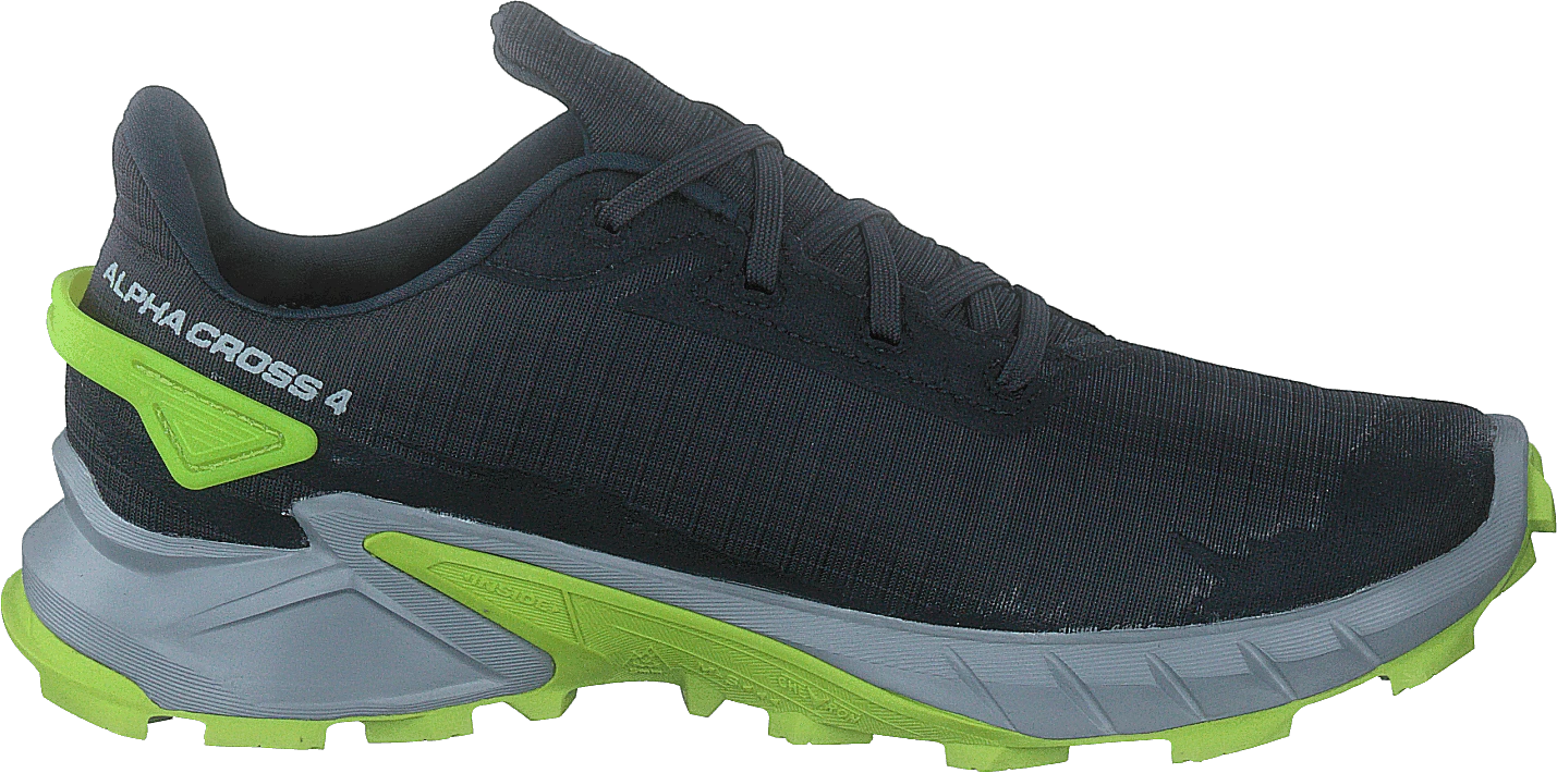 Salomon Alphacross 4 Gtx Ebony/pearl Blue/acid Lime 4 Salomon Alphacross 4 Gtx Ebony/pearl Blue/acid Lime - Image 2