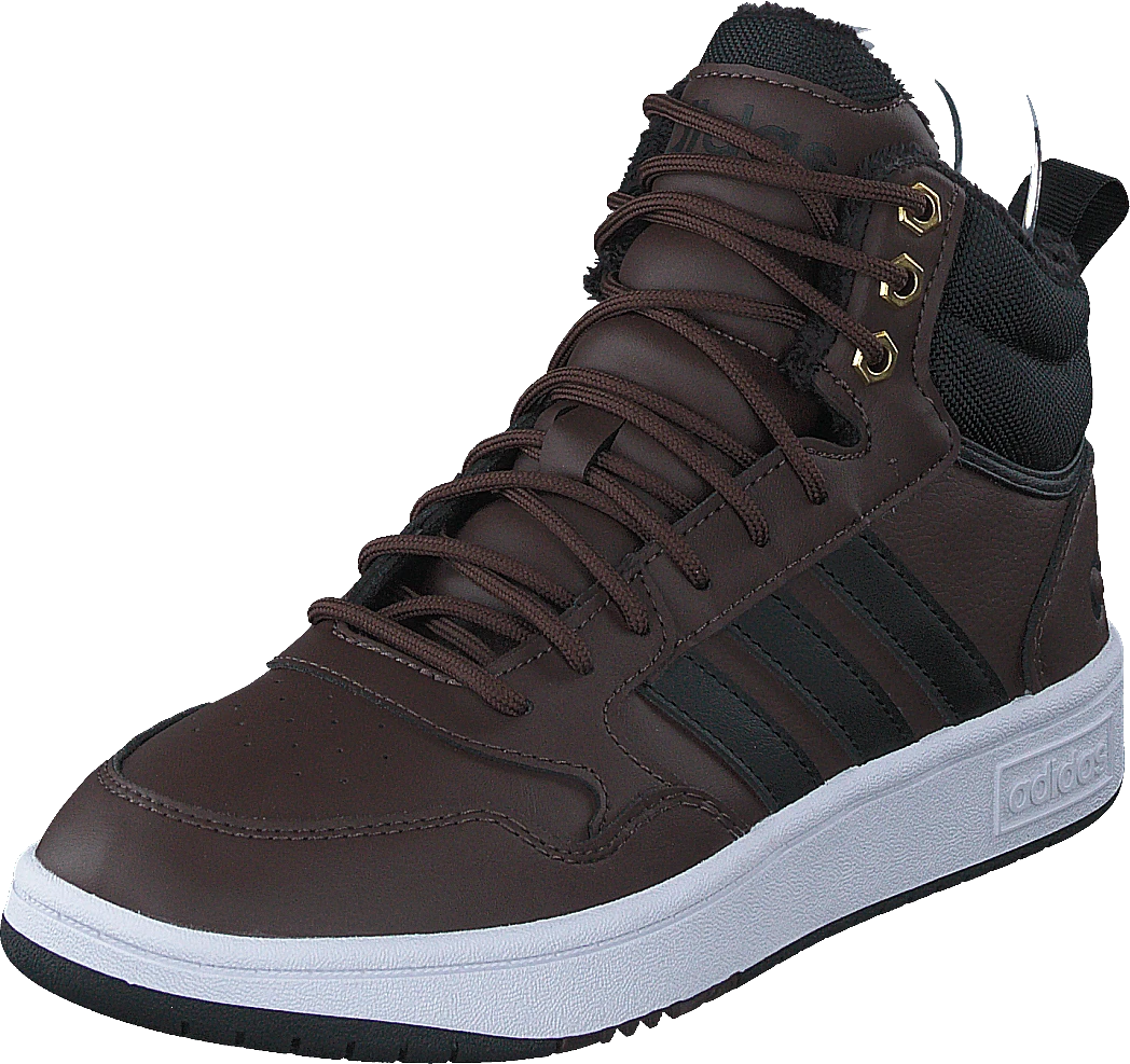 ADIDAS Hoops 3.0 Mid Wtr Brown/cblack/goldmt 5 ADIDAS Hoops 3.0 Mid Wtr Brown/cblack/goldmt - Image 3
