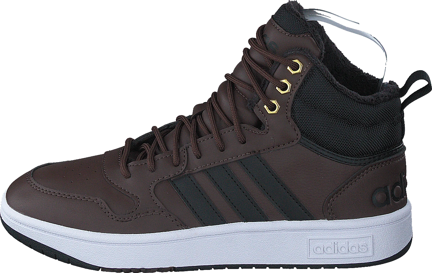 ADIDAS Hoops 3.0 Mid Wtr Brown/cblack/goldmt 3 ADIDAS Hoops 3.0 Mid Wtr Brown/cblack/goldmt